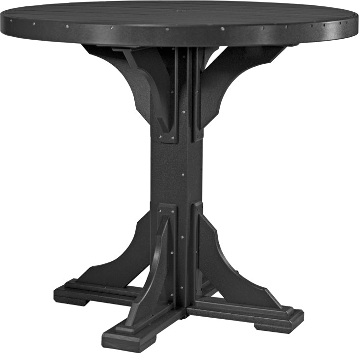 LuxCraft Deluxe Poly 48" Round Table Set #1