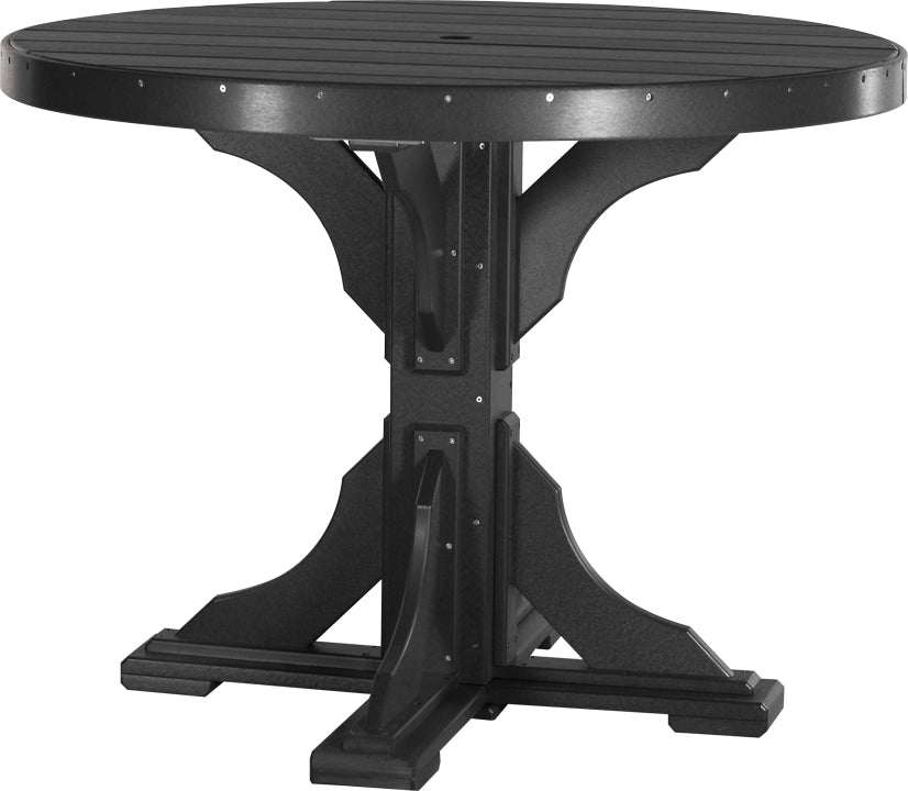 LuxCraft Deluxe Poly 48" Round Table Set #1