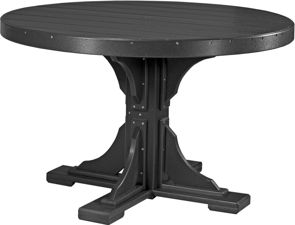 LuxCraft Deluxe Poly 48" Round Table Set #1