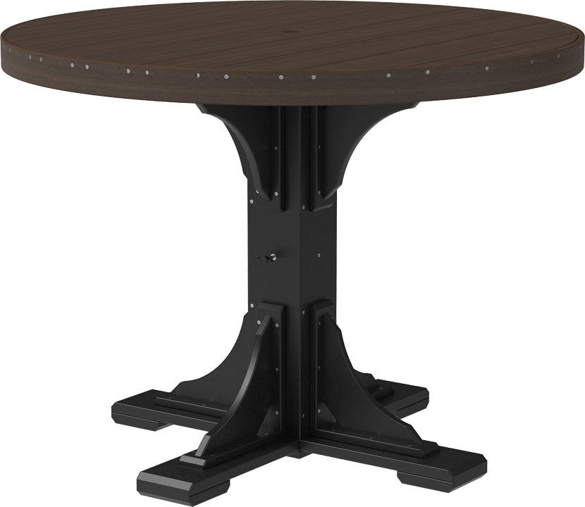 LuxCraft Deluxe Poly 48" Round Table Set #1