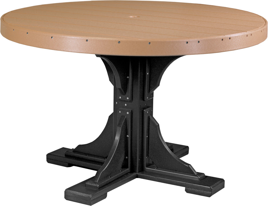 LuxCraft Deluxe Poly 48" Round Table Set #1