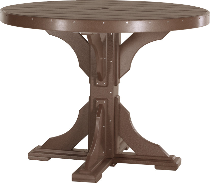 LuxCraft Deluxe Poly 48" Round Table Set #1