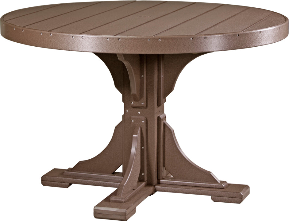 LuxCraft Deluxe Poly 48" Round Table Set #2