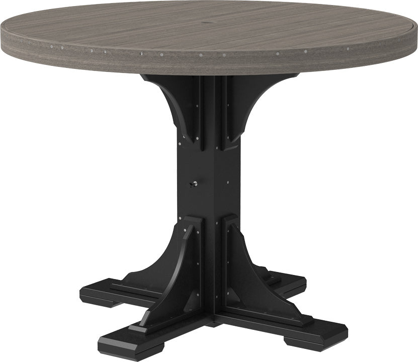 LuxCraft Deluxe Poly 48" Round Table Set #2