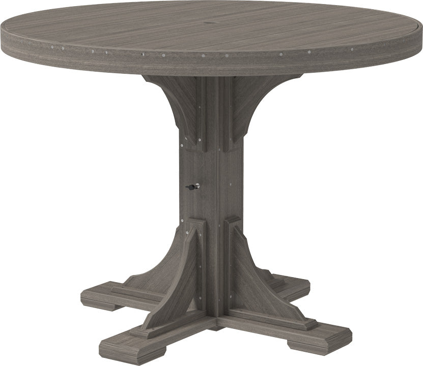 LuxCraft Deluxe Poly 48" Round Table Set #1