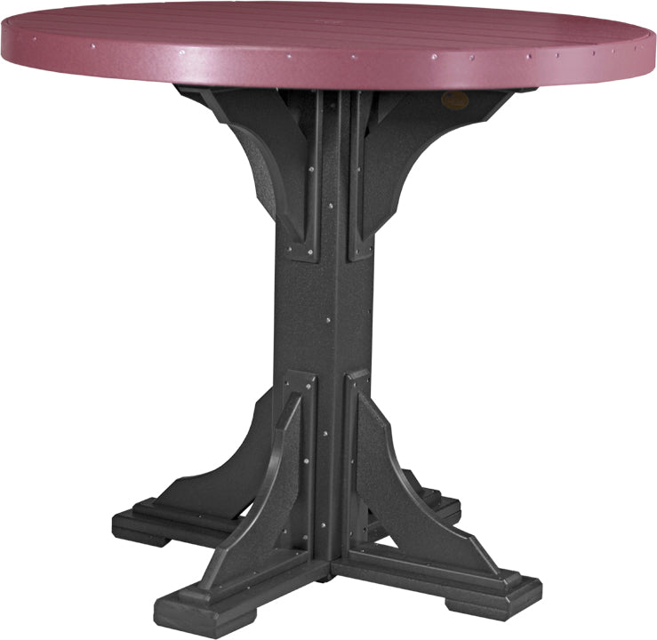 LuxCraft Deluxe Poly 48" Round Table Set #1