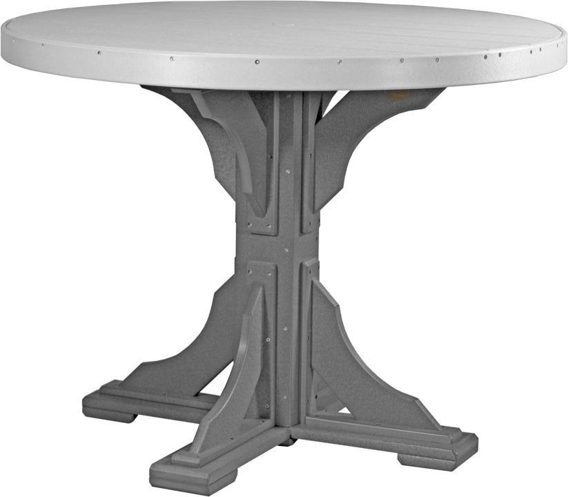 LuxCraft Deluxe Poly 48" Round Table Set #1