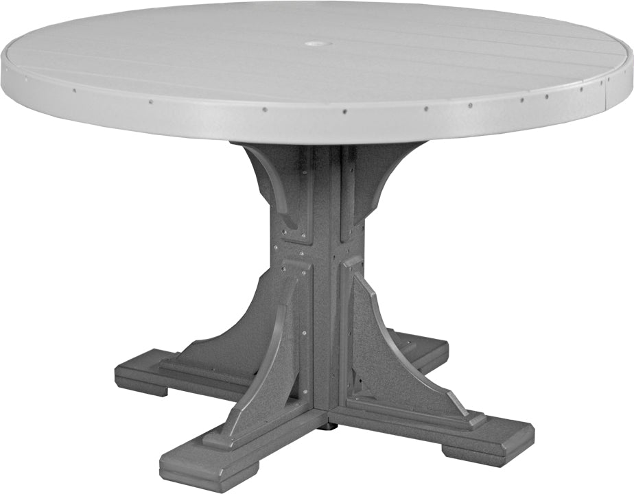 LuxCraft Deluxe Poly 48" Round Table Set #1