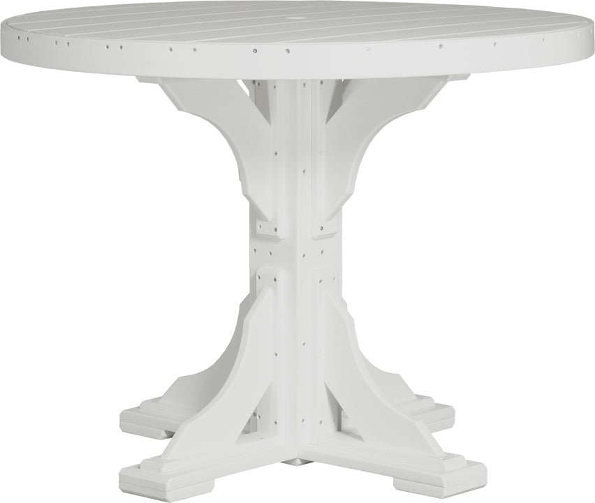 LuxCraft Deluxe Poly 48" Round Table Set #1
