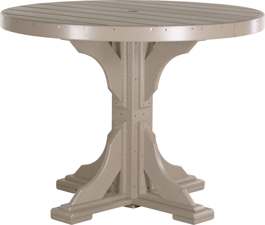 LuxCraft Deluxe Poly 48" Round Table Set #1