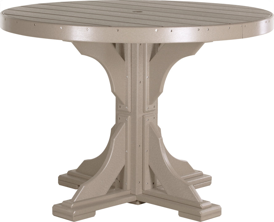 LuxCraft Deluxe Poly 48" Round Table Set #2