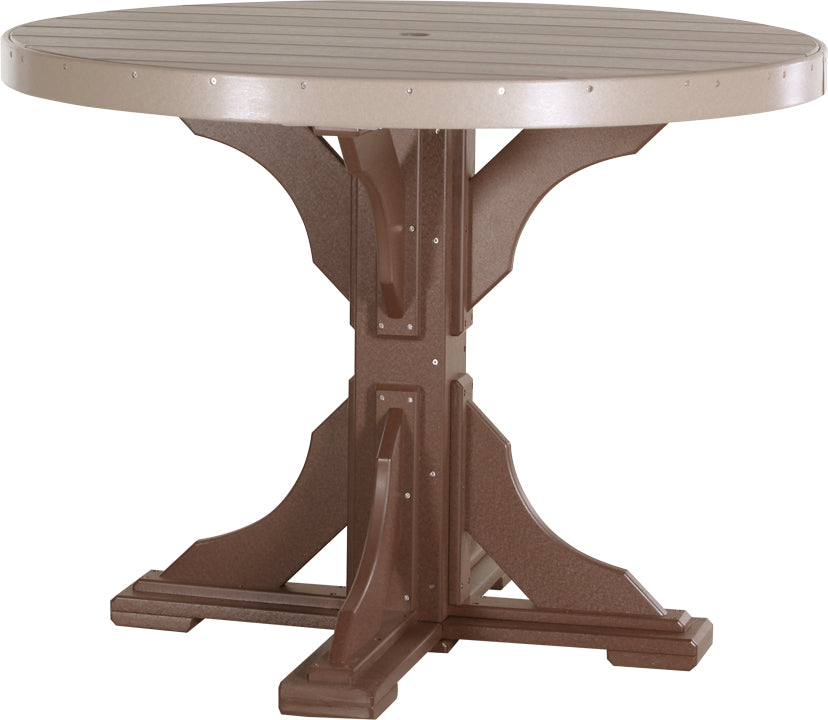 LuxCraft Deluxe Poly 48" Round Table Set #1