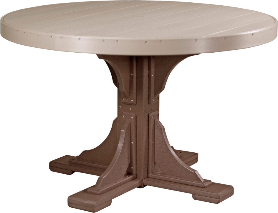 LuxCraft Deluxe Poly 48" Round Table Set #1