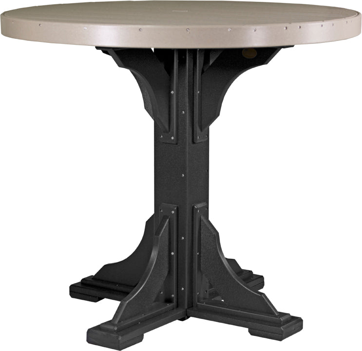LuxCraft Deluxe Poly 48" Round Table Set #1