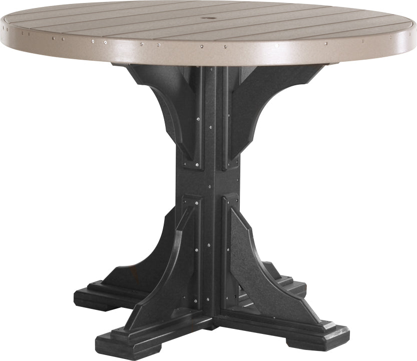 LuxCraft Deluxe Poly 48" Round Table Set #1