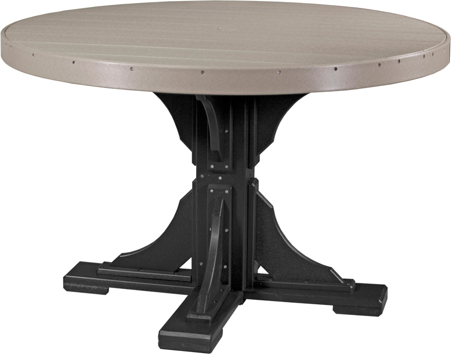 LuxCraft Deluxe Poly 48" Round Table Set #2