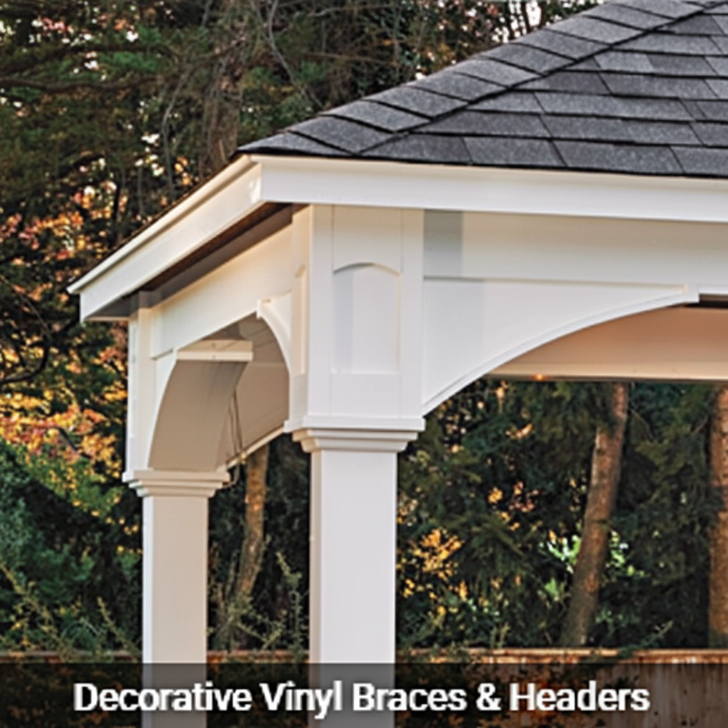Country Lane Gazebos 12′ x 14′ Traditional Vinyl Pavilion w/ 6″ Higher Posts
