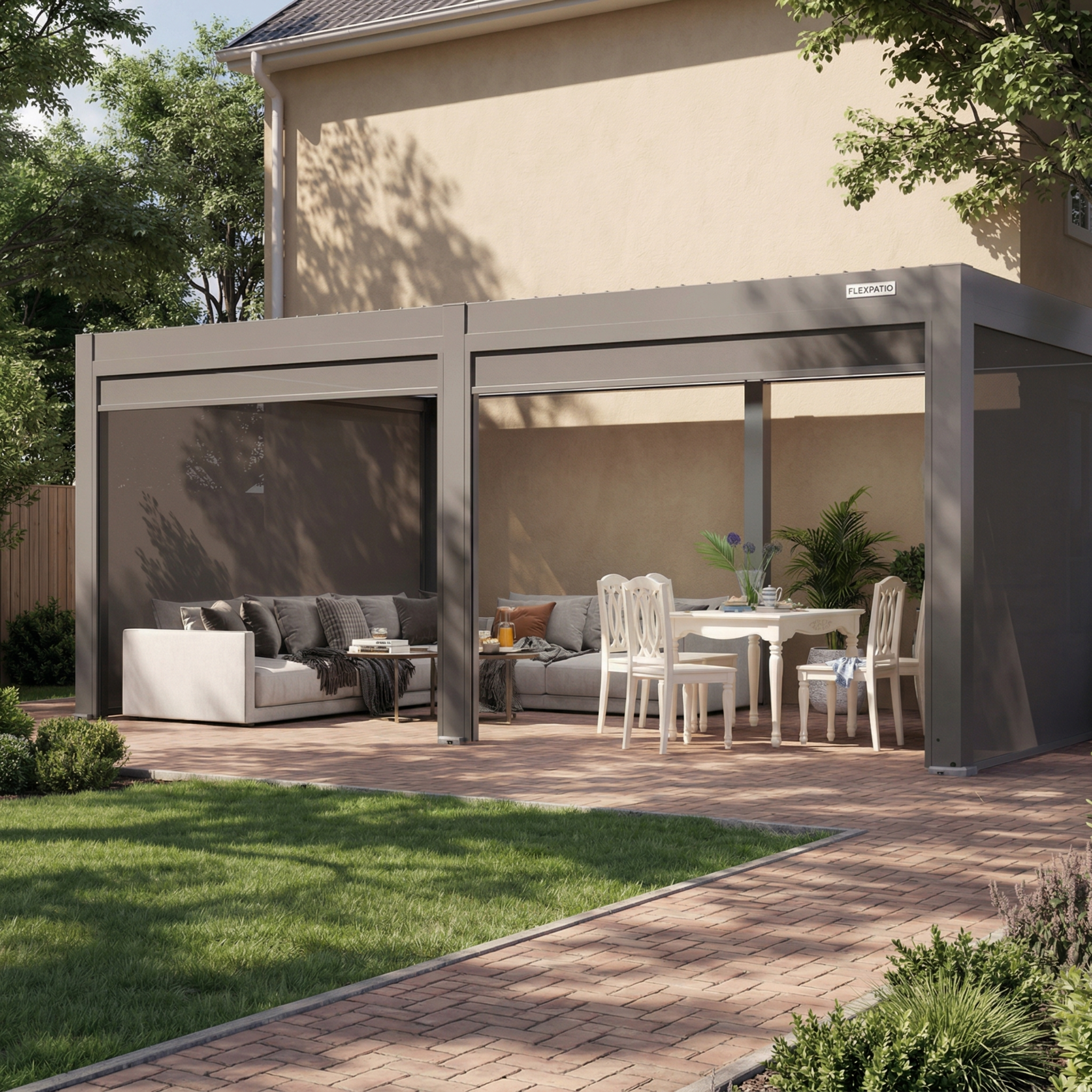 FlexPatio POWER+ Motorized Roller Shades